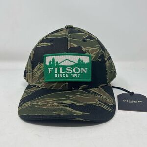 Filson Logger Cap Dad Hat Strapback Adjustable Tiger Camo One Size Men's NWT